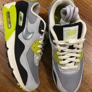 Nike air max 90 x PATTA waves collaboration cyber green,grey  Size 8 retro shoe